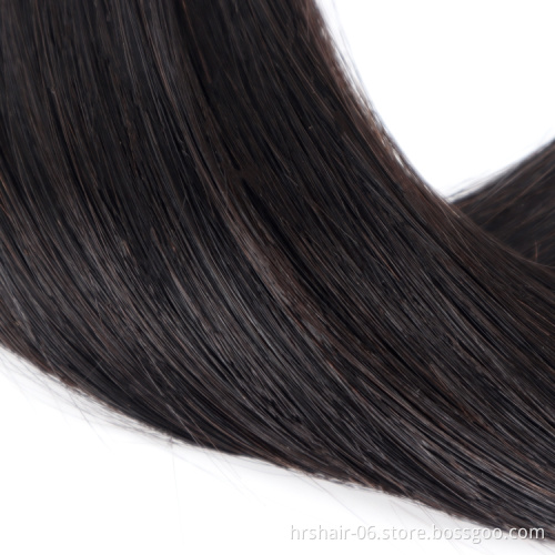 Wholesale Unprocessed Virgin double drawn grade 11 A bundle with closure vendors in bulk 100% human hair extension